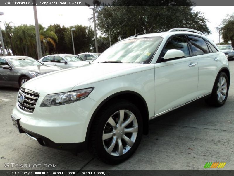 Ivory White Pearl / Wheat 2008 Infiniti FX 35