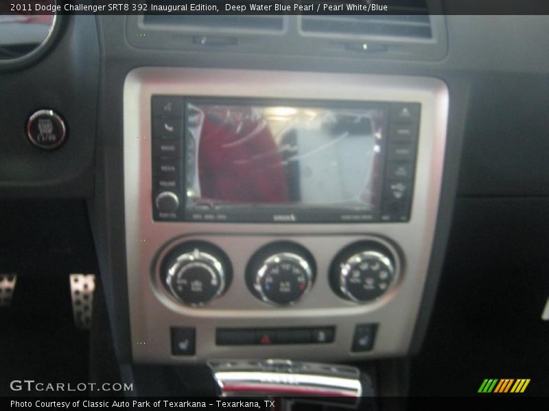 Deep Water Blue Pearl / Pearl White/Blue 2011 Dodge Challenger SRT8 392 Inaugural Edition