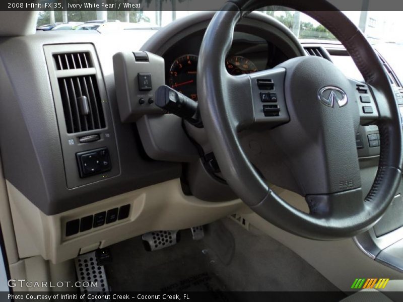 Ivory White Pearl / Wheat 2008 Infiniti FX 35