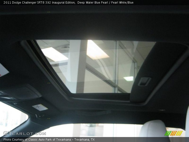 Deep Water Blue Pearl / Pearl White/Blue 2011 Dodge Challenger SRT8 392 Inaugural Edition