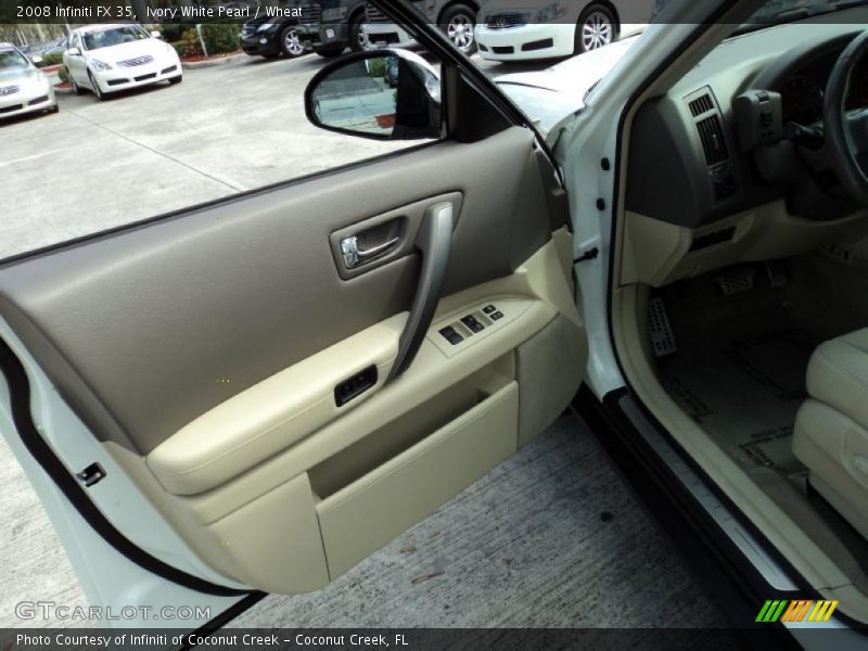Ivory White Pearl / Wheat 2008 Infiniti FX 35