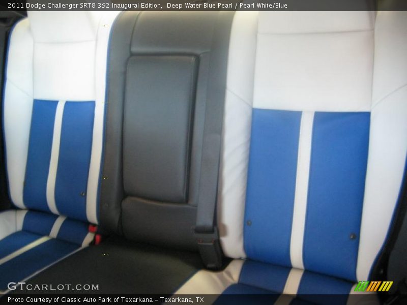 Deep Water Blue Pearl / Pearl White/Blue 2011 Dodge Challenger SRT8 392 Inaugural Edition