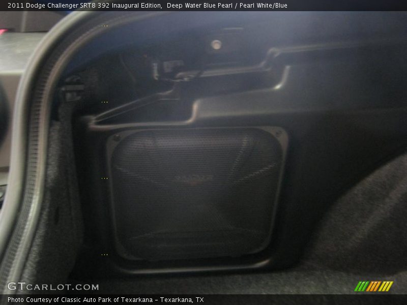 Deep Water Blue Pearl / Pearl White/Blue 2011 Dodge Challenger SRT8 392 Inaugural Edition