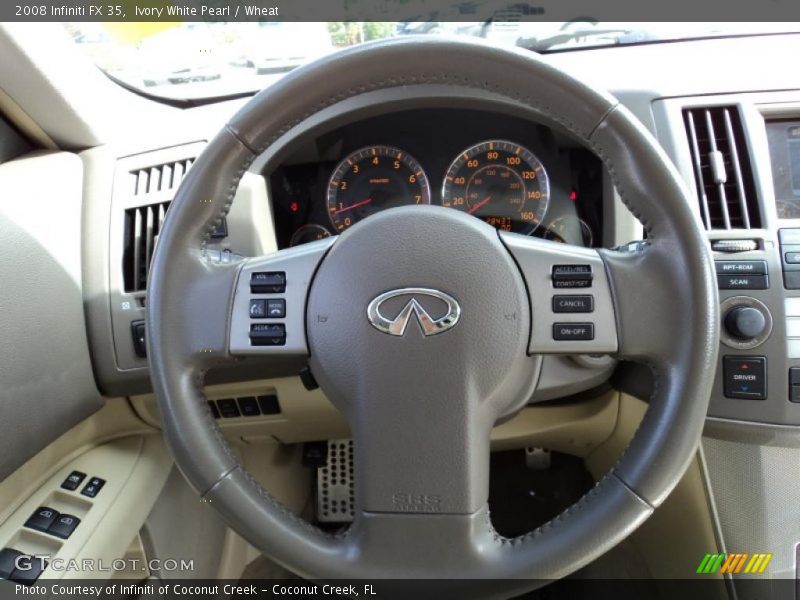 Ivory White Pearl / Wheat 2008 Infiniti FX 35