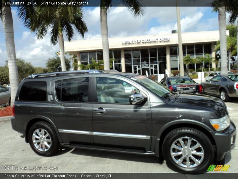 Silver Graphite Gray / Stone 2008 Infiniti QX 56