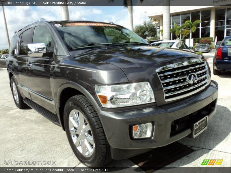 Silver Graphite Gray / Stone 2008 Infiniti QX 56
