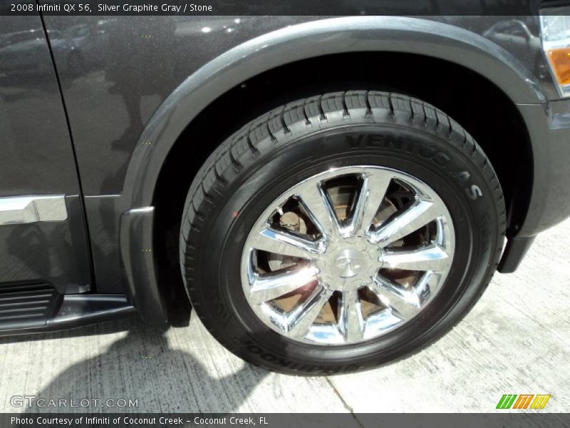 Silver Graphite Gray / Stone 2008 Infiniti QX 56