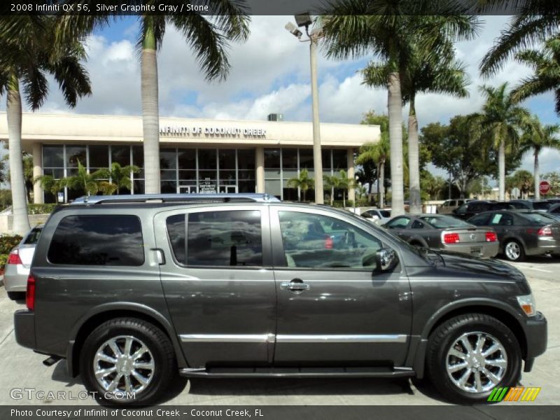 Silver Graphite Gray / Stone 2008 Infiniti QX 56