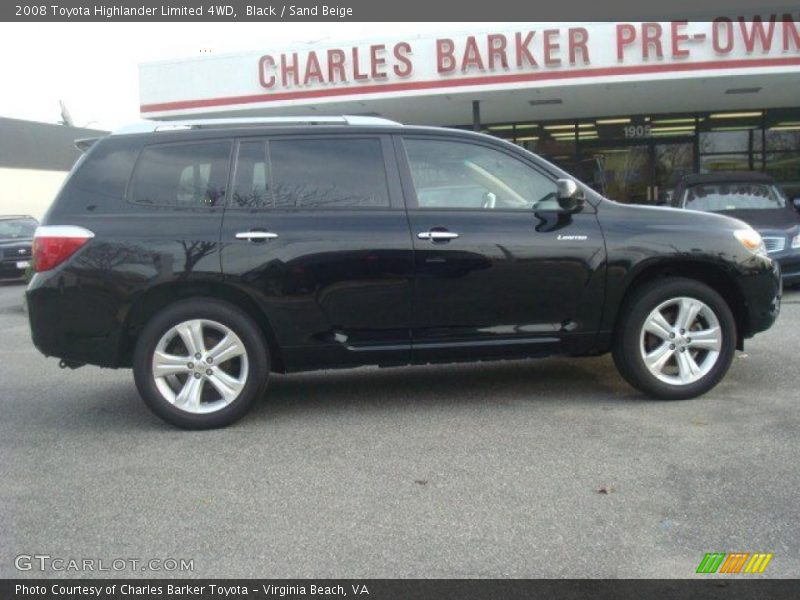 Black / Sand Beige 2008 Toyota Highlander Limited 4WD