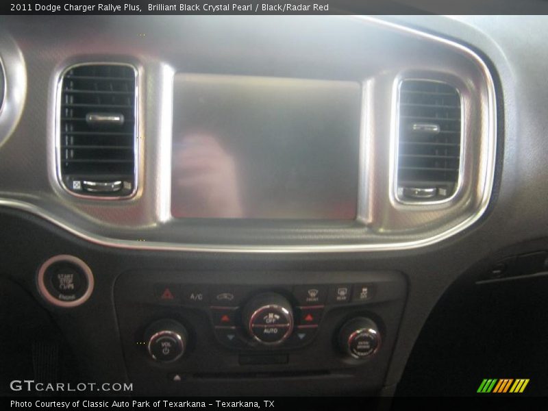 Brilliant Black Crystal Pearl / Black/Radar Red 2011 Dodge Charger Rallye Plus