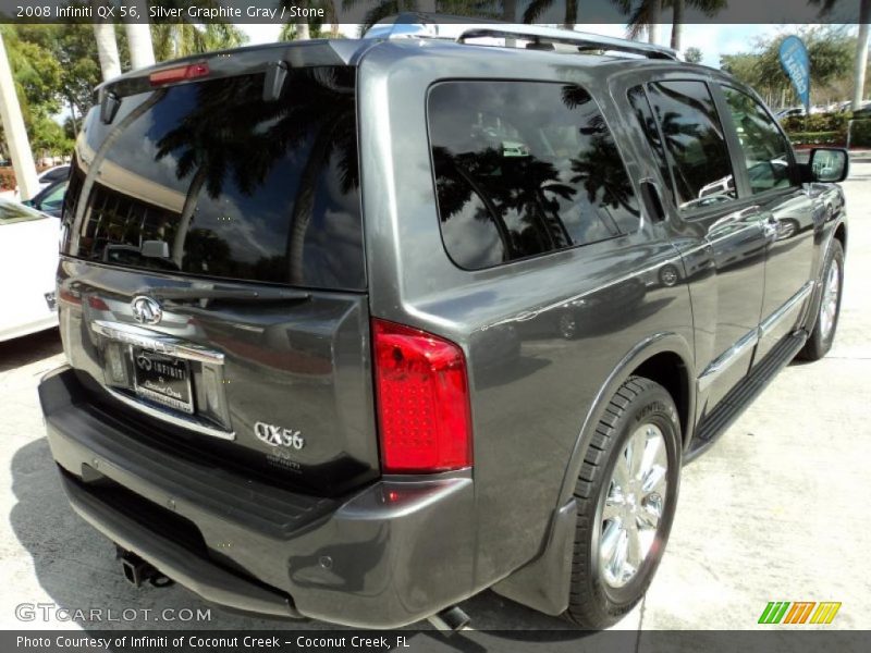Silver Graphite Gray / Stone 2008 Infiniti QX 56