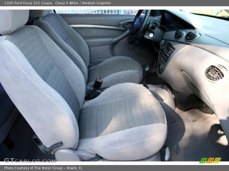 Cloud 9 White / Medium Graphite 2000 Ford Focus ZX3 Coupe