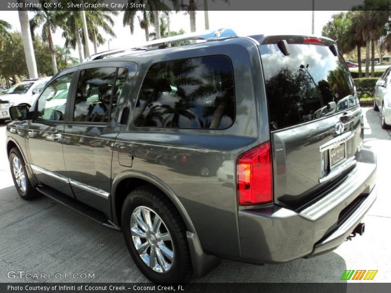 Silver Graphite Gray / Stone 2008 Infiniti QX 56