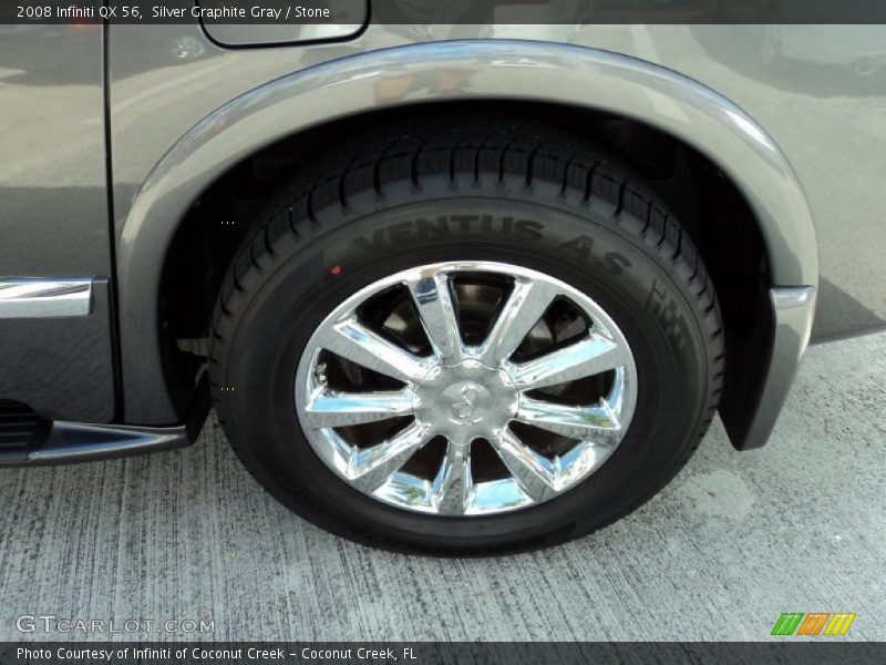 Silver Graphite Gray / Stone 2008 Infiniti QX 56