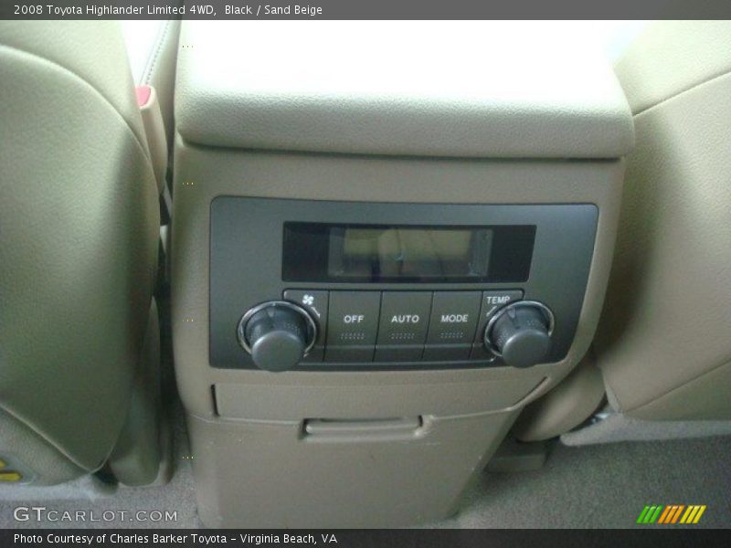 Black / Sand Beige 2008 Toyota Highlander Limited 4WD