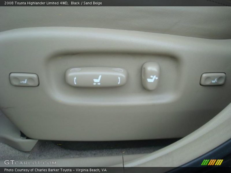 Black / Sand Beige 2008 Toyota Highlander Limited 4WD