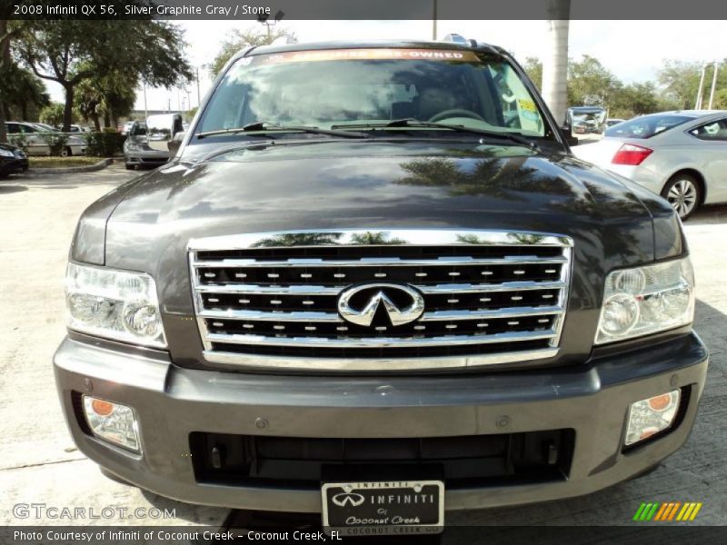 Silver Graphite Gray / Stone 2008 Infiniti QX 56