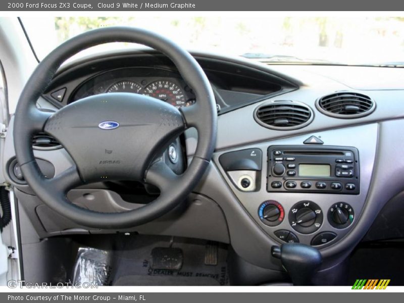 Cloud 9 White / Medium Graphite 2000 Ford Focus ZX3 Coupe
