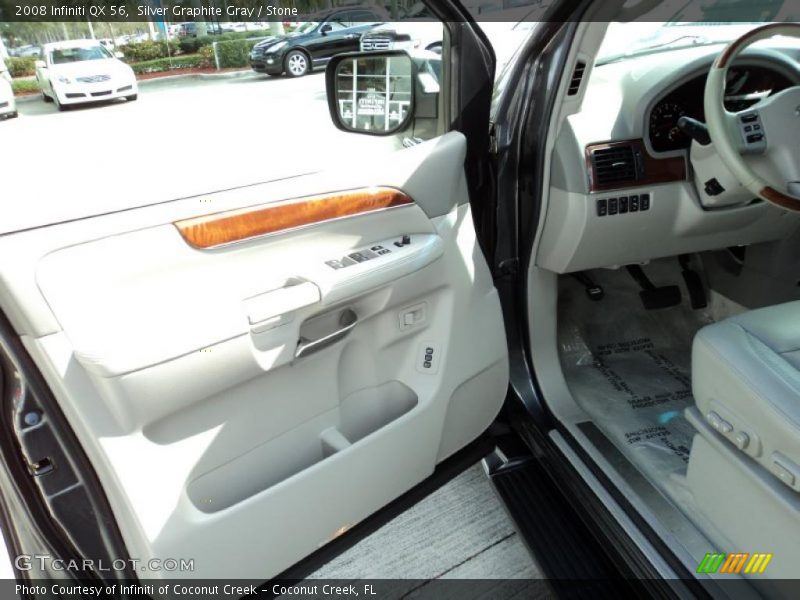 Silver Graphite Gray / Stone 2008 Infiniti QX 56
