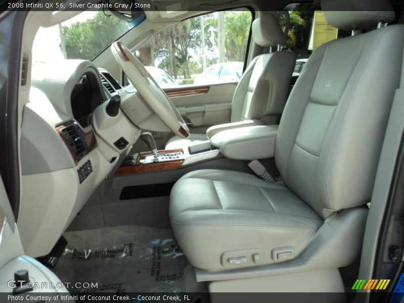 Silver Graphite Gray / Stone 2008 Infiniti QX 56