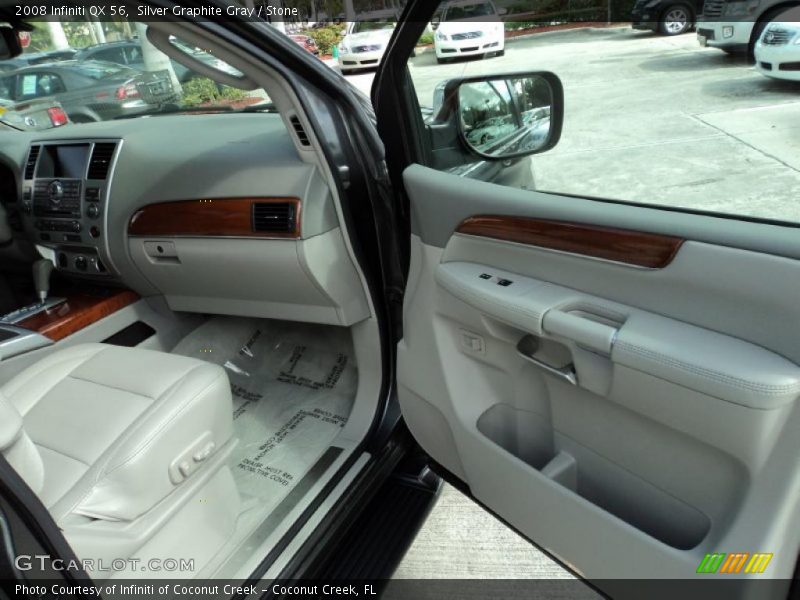 Silver Graphite Gray / Stone 2008 Infiniti QX 56