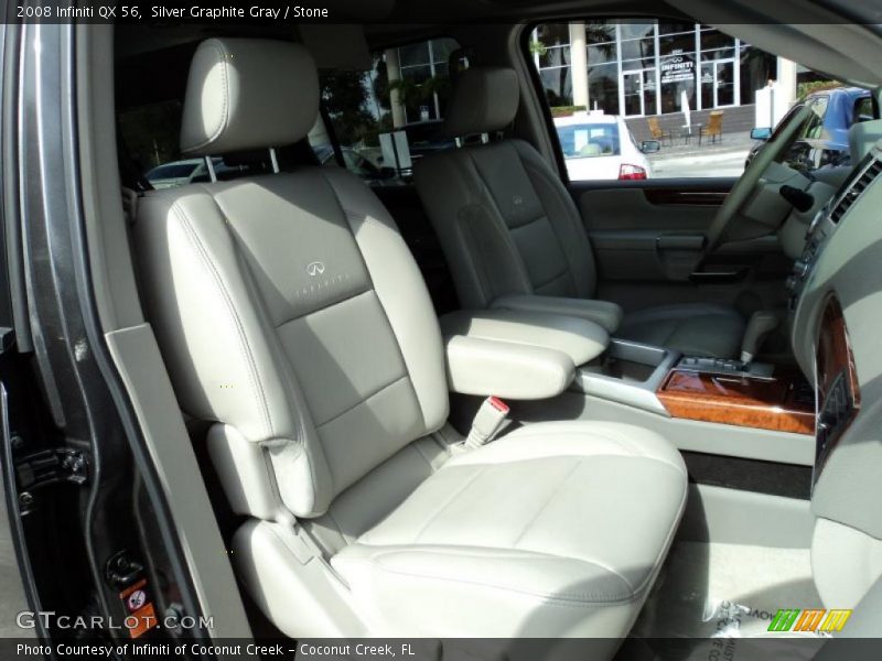 Silver Graphite Gray / Stone 2008 Infiniti QX 56