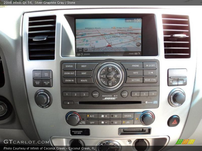 Silver Graphite Gray / Stone 2008 Infiniti QX 56