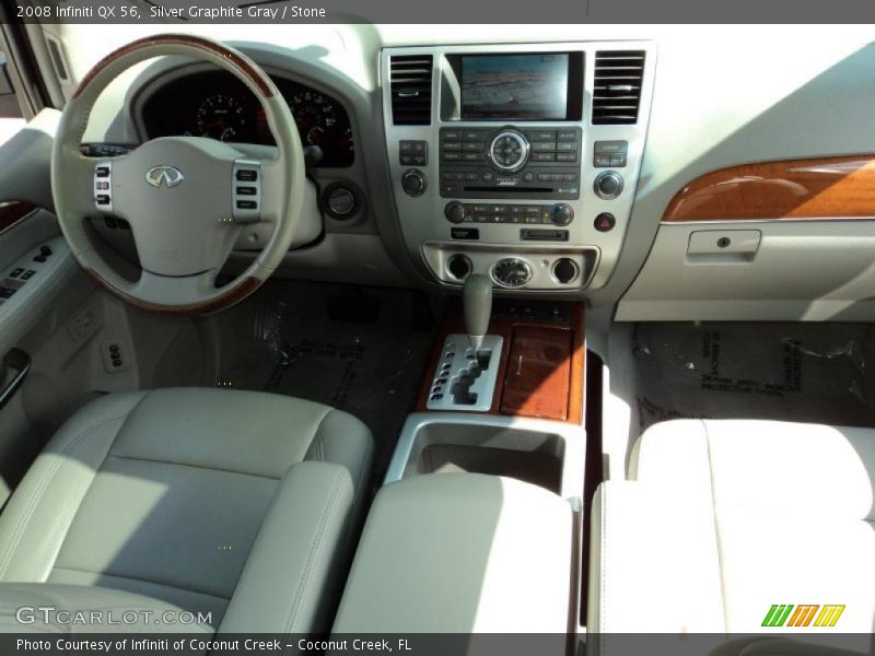 Silver Graphite Gray / Stone 2008 Infiniti QX 56