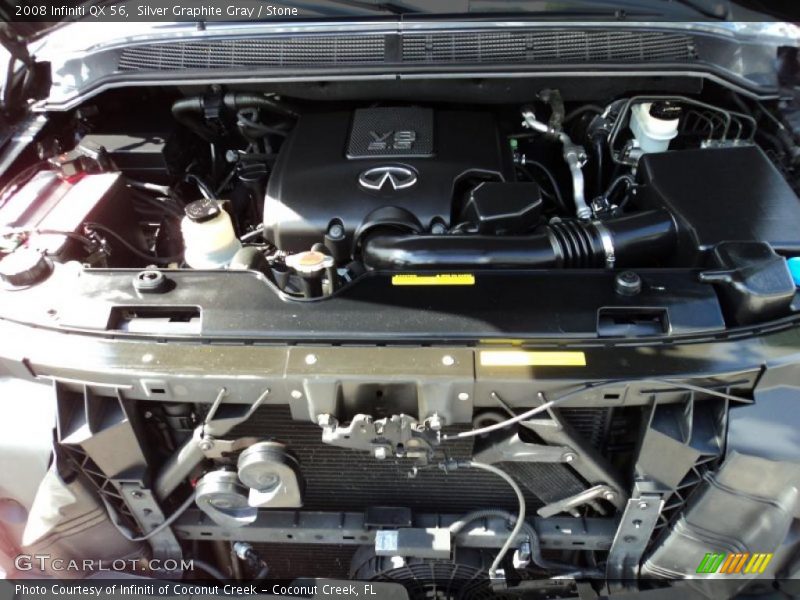 Silver Graphite Gray / Stone 2008 Infiniti QX 56