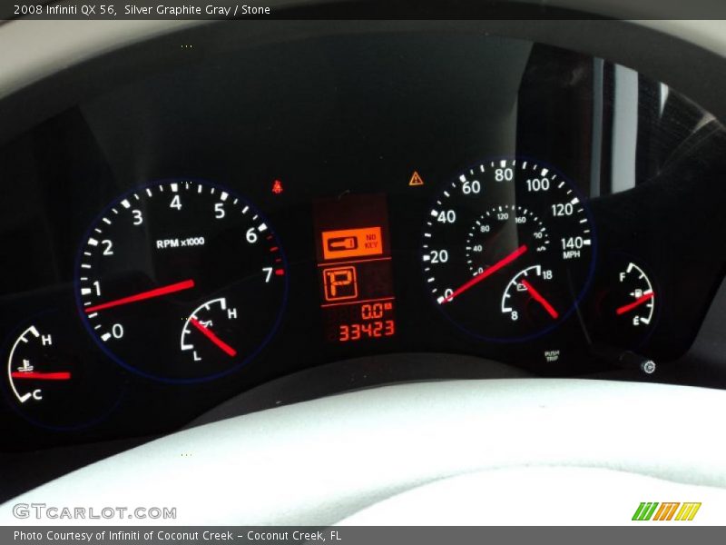 Silver Graphite Gray / Stone 2008 Infiniti QX 56