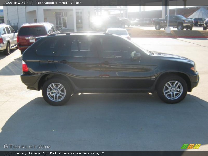 Black Sapphire Metallic / Black 2006 BMW X5 3.0i