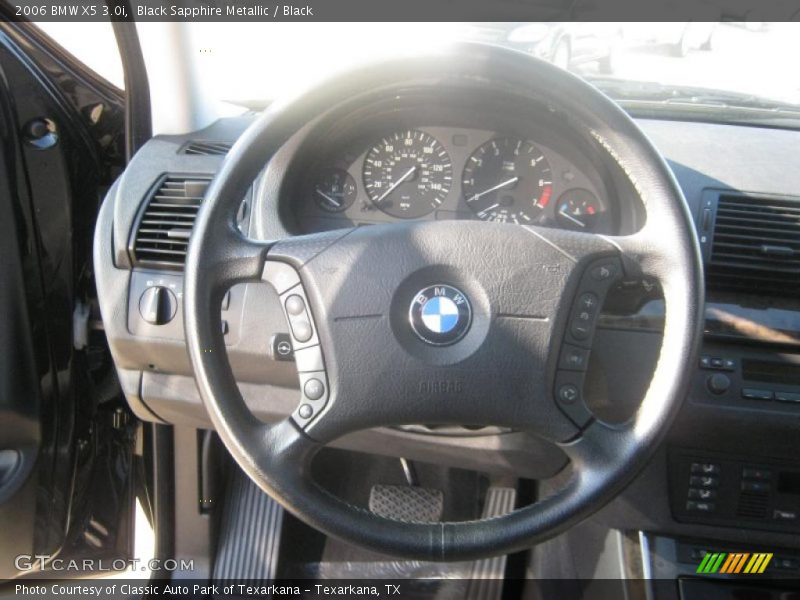 Black Sapphire Metallic / Black 2006 BMW X5 3.0i