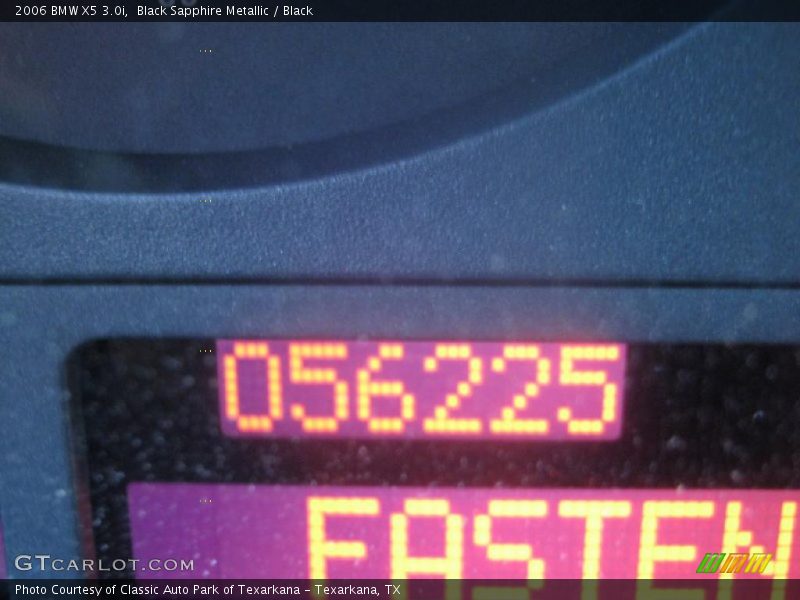 Black Sapphire Metallic / Black 2006 BMW X5 3.0i