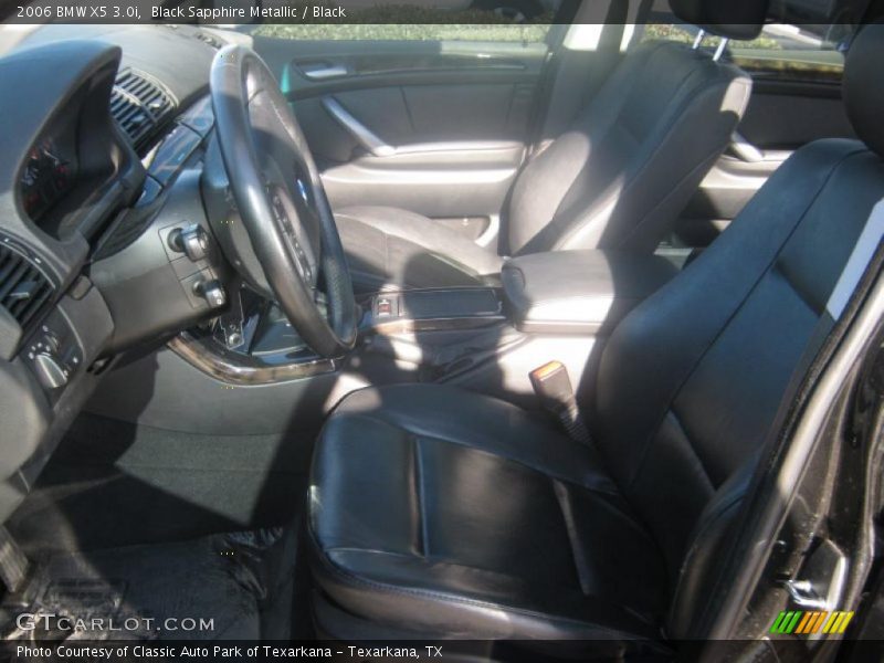 Black Sapphire Metallic / Black 2006 BMW X5 3.0i