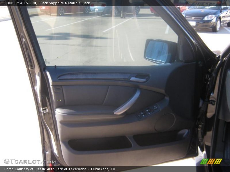 Black Sapphire Metallic / Black 2006 BMW X5 3.0i