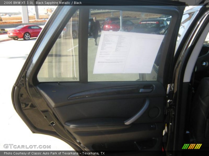 Black Sapphire Metallic / Black 2006 BMW X5 3.0i