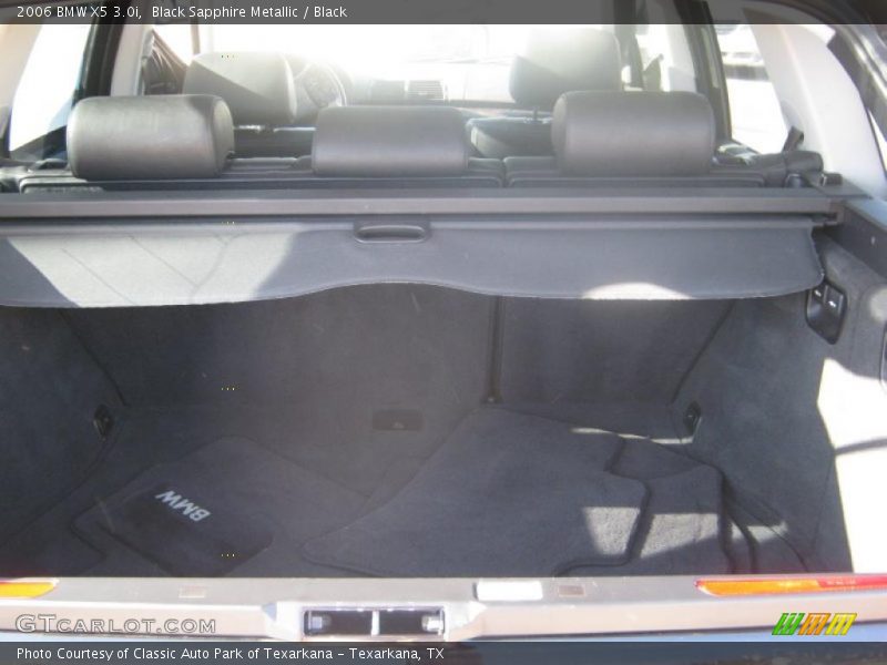 Black Sapphire Metallic / Black 2006 BMW X5 3.0i