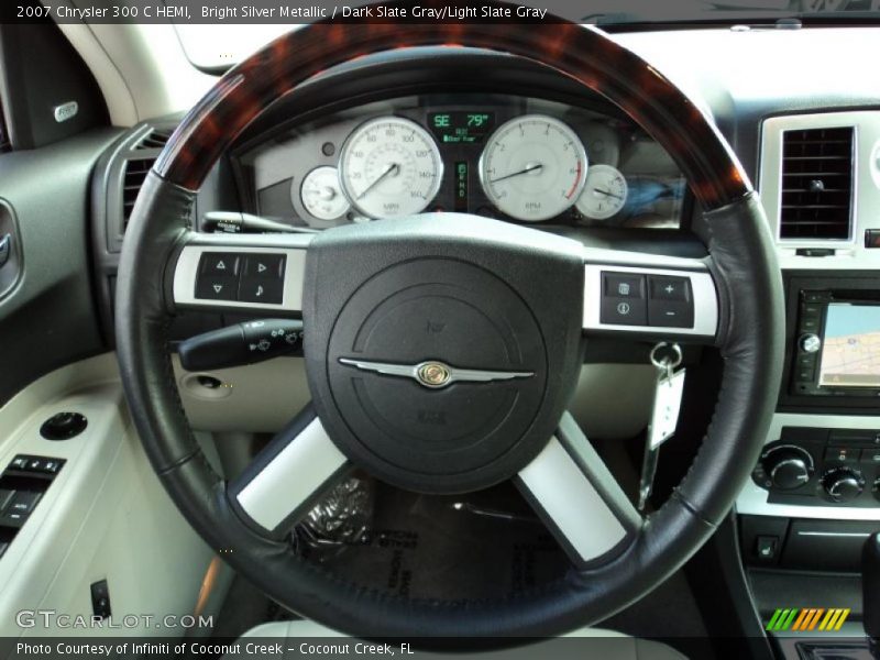 Bright Silver Metallic / Dark Slate Gray/Light Slate Gray 2007 Chrysler 300 C HEMI