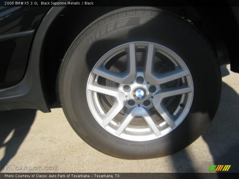 Black Sapphire Metallic / Black 2006 BMW X5 3.0i