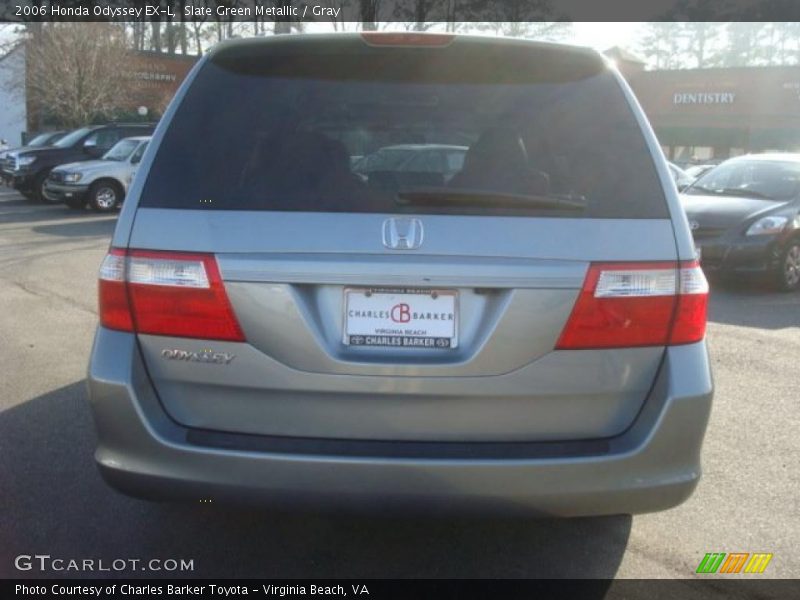 Slate Green Metallic / Gray 2006 Honda Odyssey EX-L