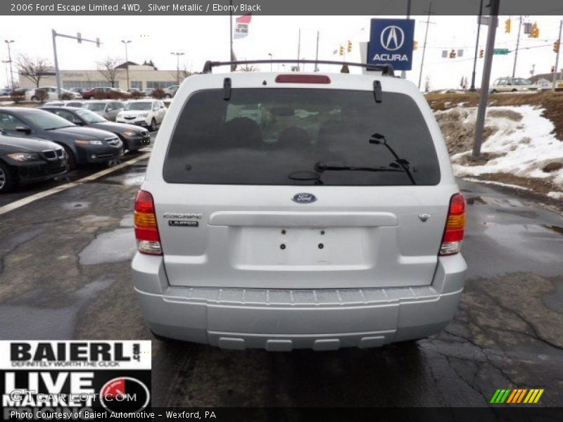 Silver Metallic / Ebony Black 2006 Ford Escape Limited 4WD