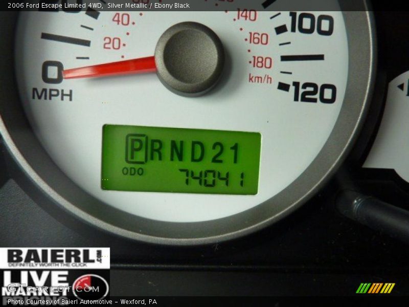 Silver Metallic / Ebony Black 2006 Ford Escape Limited 4WD
