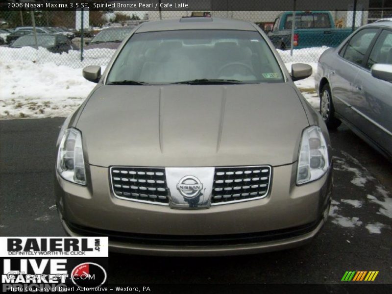 Spirited Bronze Pearl / Cafe Latte 2006 Nissan Maxima 3.5 SE