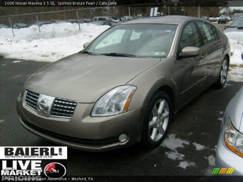 Spirited Bronze Pearl / Cafe Latte 2006 Nissan Maxima 3.5 SE
