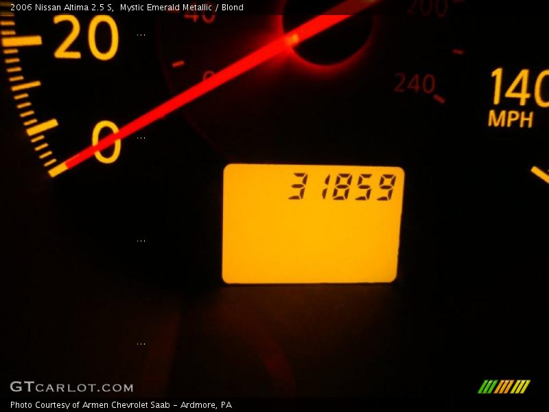 Mystic Emerald Metallic / Blond 2006 Nissan Altima 2.5 S
