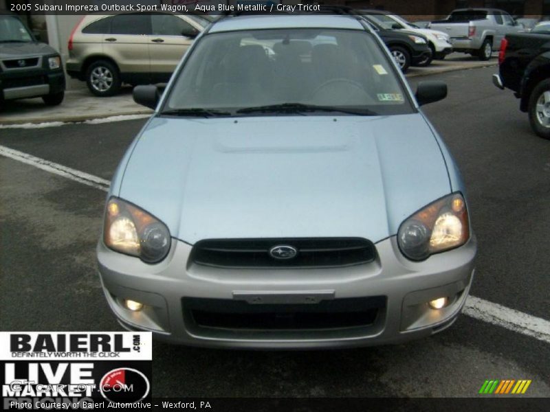 Aqua Blue Metallic / Gray Tricot 2005 Subaru Impreza Outback Sport Wagon