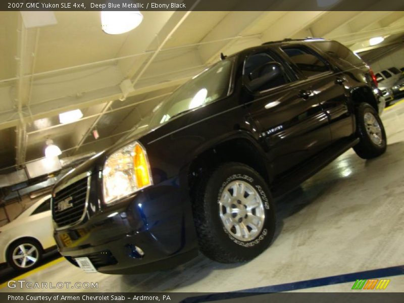Deep Blue Metallic / Ebony Black 2007 GMC Yukon SLE 4x4