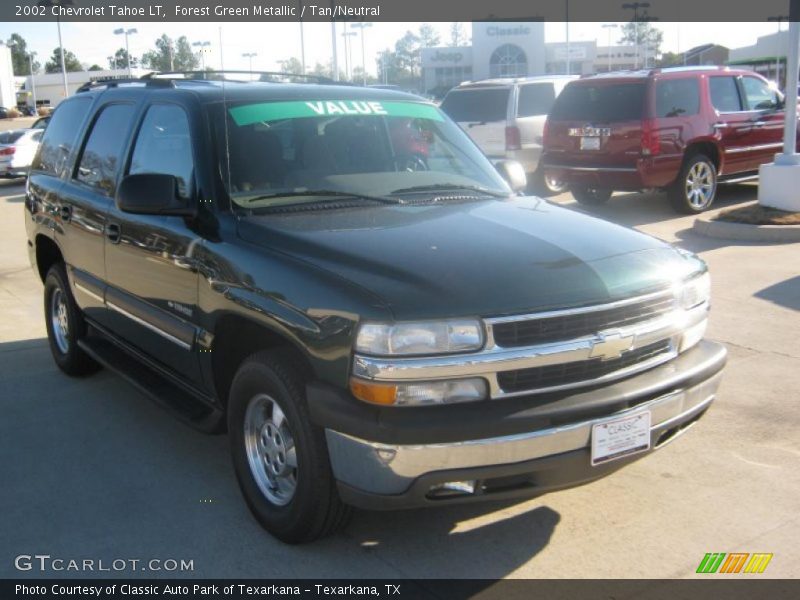 Forest Green Metallic / Tan/Neutral 2002 Chevrolet Tahoe LT