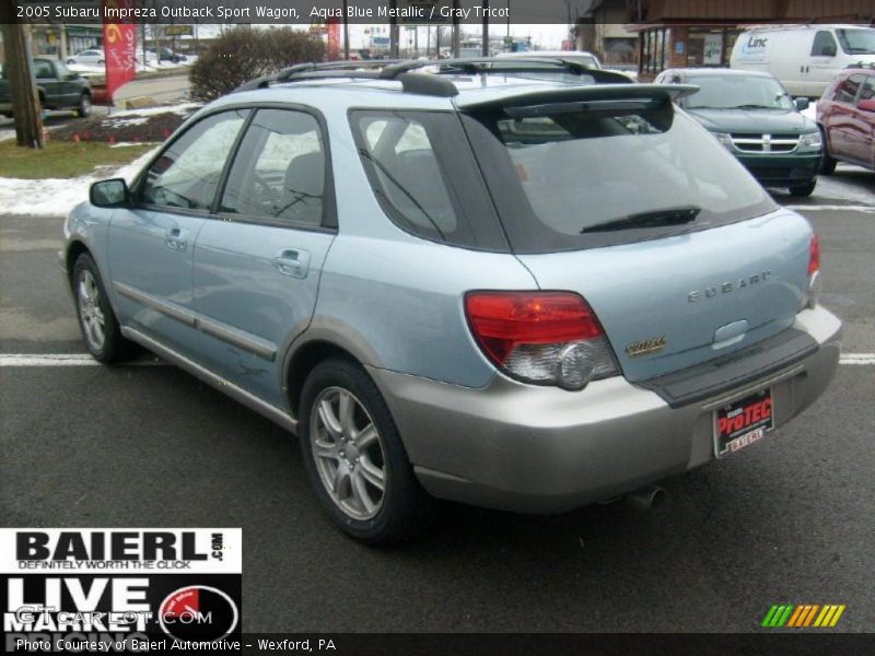 Aqua Blue Metallic / Gray Tricot 2005 Subaru Impreza Outback Sport Wagon