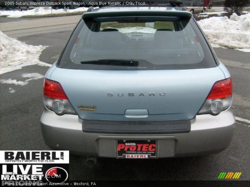 Aqua Blue Metallic / Gray Tricot 2005 Subaru Impreza Outback Sport Wagon